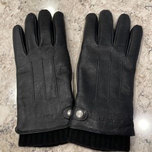 Mens Coach leather gloves! New never worn!